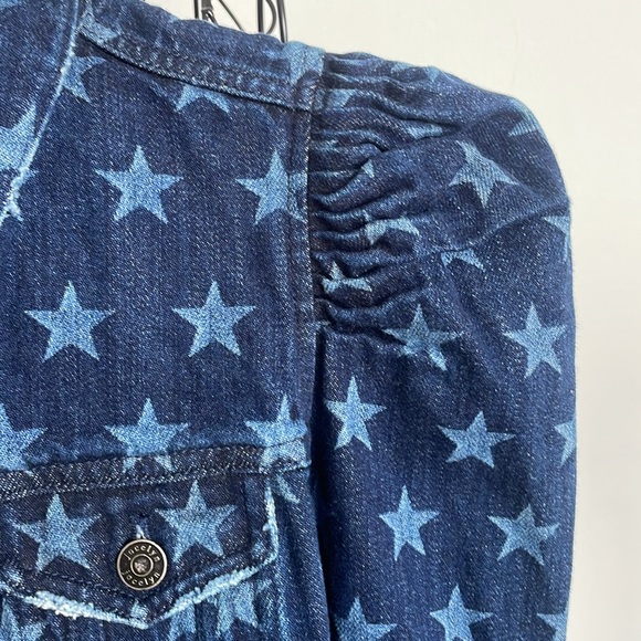 JOCELYN PUFF SHOULDER STAR JEAN JACKET - Picture 2 of 8